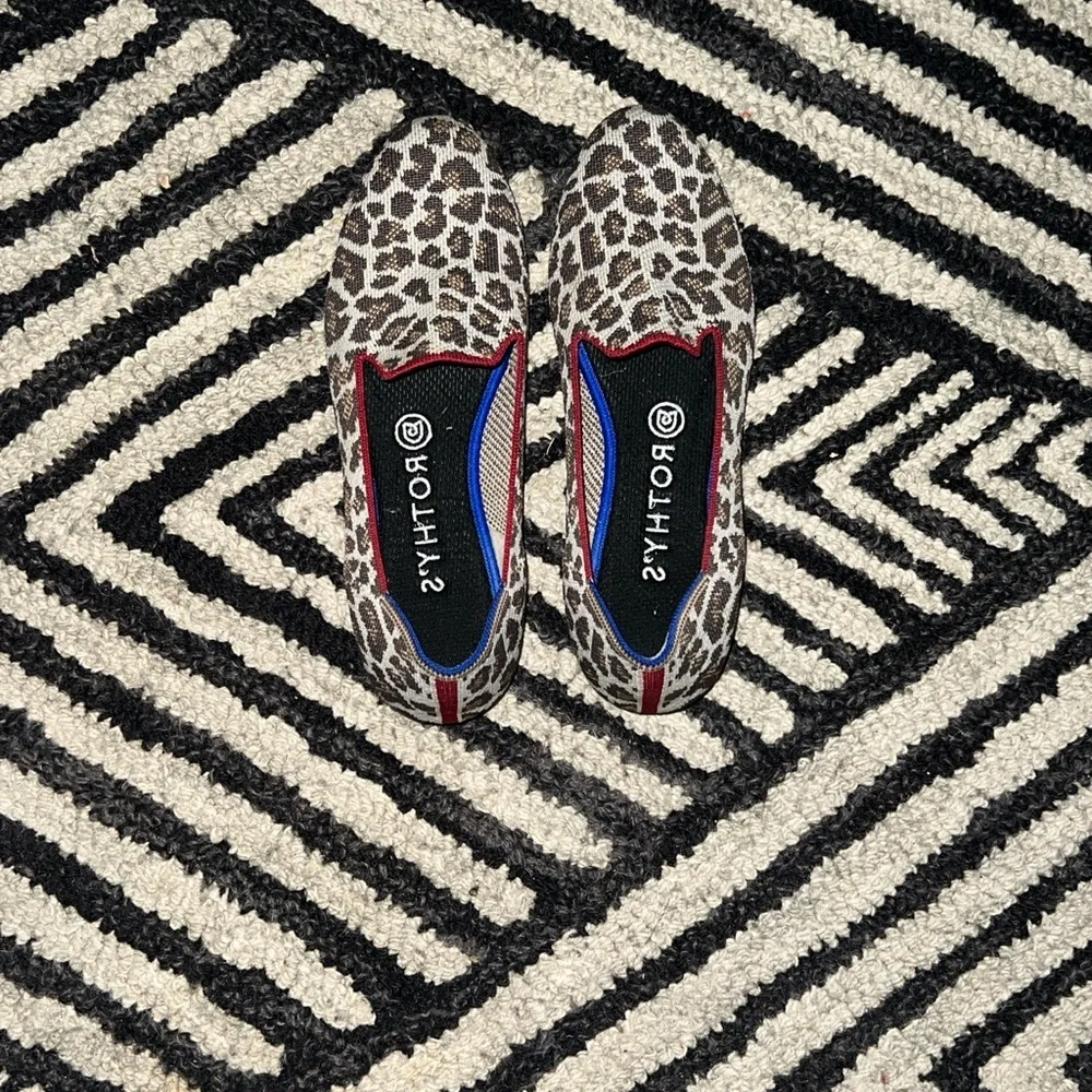 Rothy's Brown and Red Leopard Loafers - Picture 4 of 5
